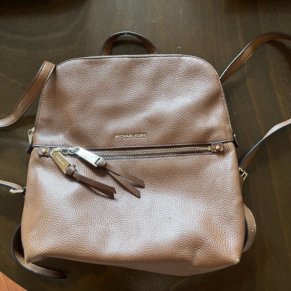 Michael Kors Rhea Pebbled Backpack - Picture 5 of 15